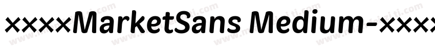 字体名称MarketSans Medium字体转换